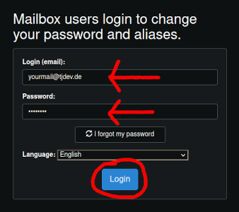 pa user login form