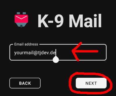 k9 setup address